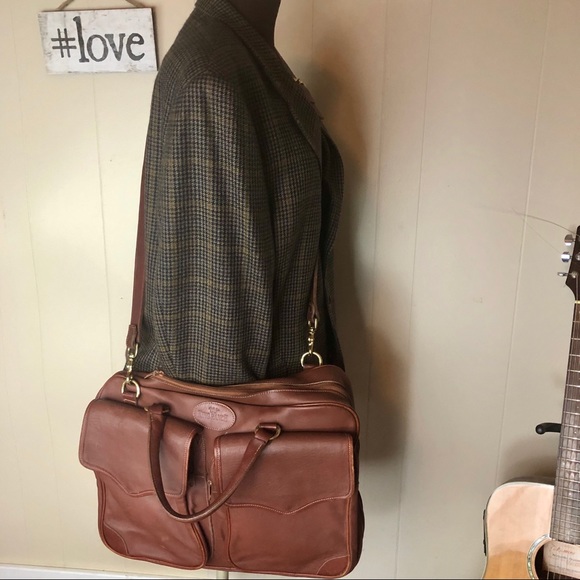 King Ranch Other - King Ranch Saddle Leather Briefcase Messenger Bag